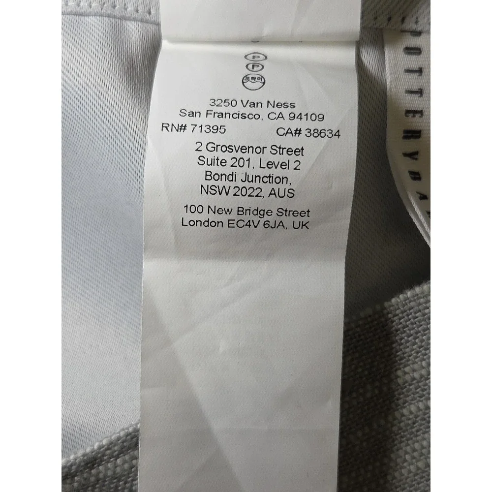 Pottery Barn Emery Linen Cotton Curtain Drape‎ Blackout Blue Gray 50x96 CHOOSE #